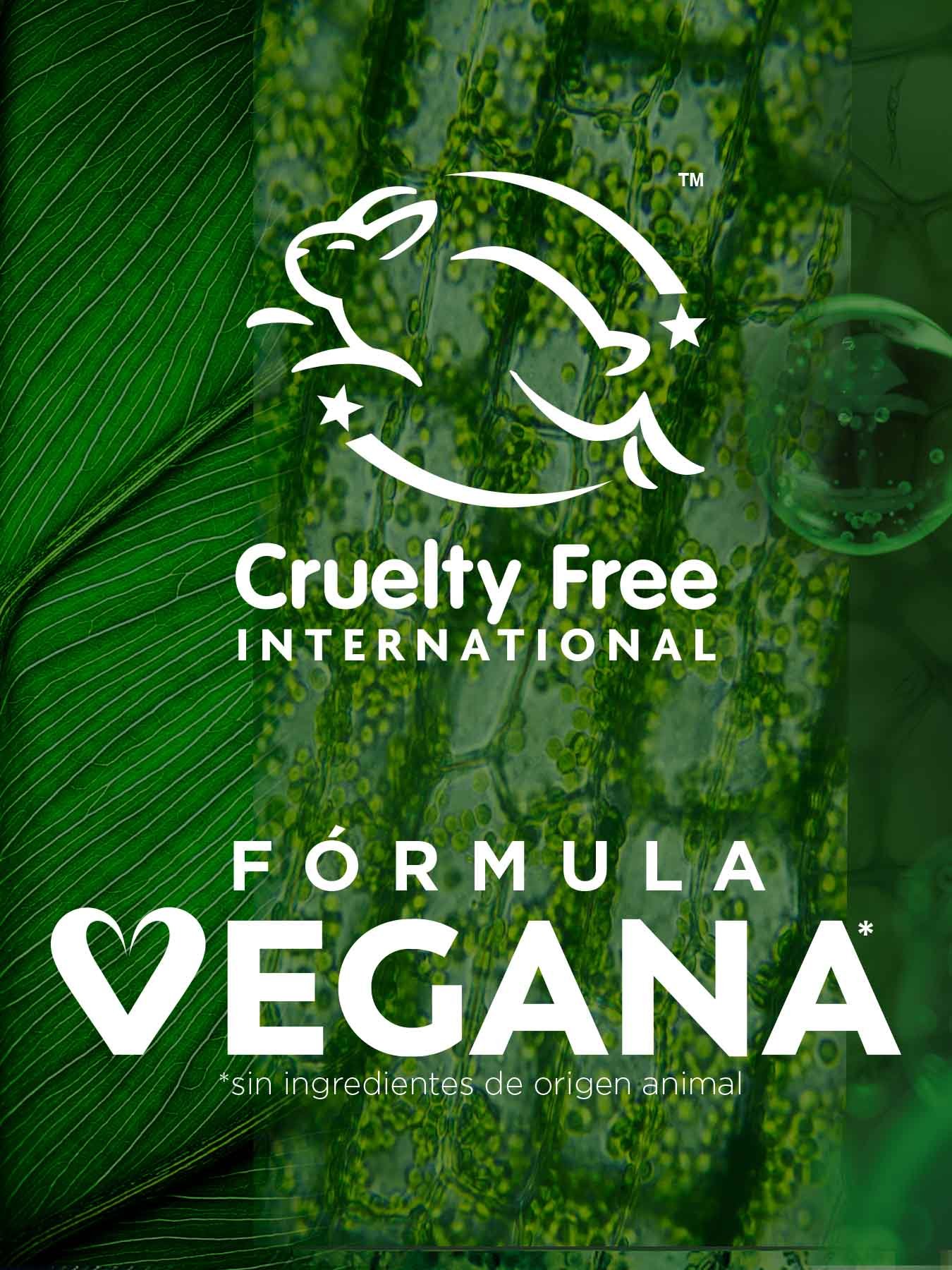 Garnier, Fórmula vegana, aprobado por Cruelty Free International credenciales verdes.