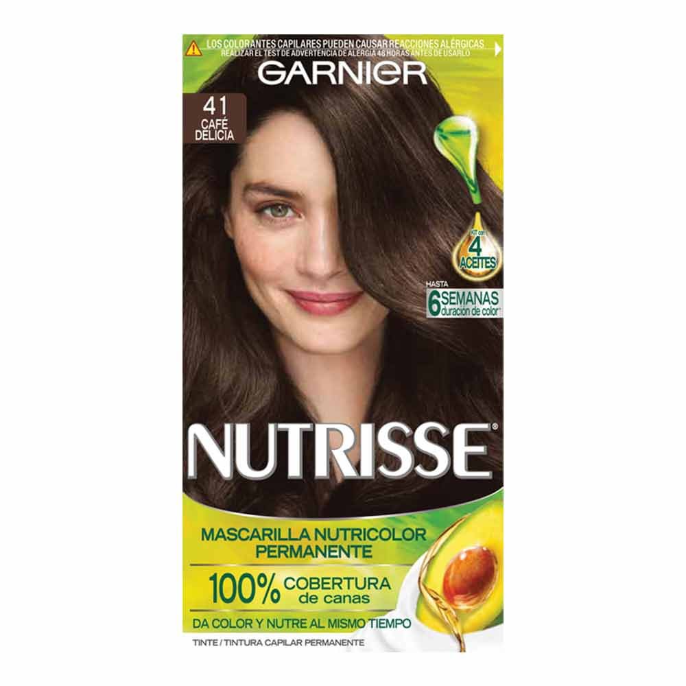 Tinte de cabello Nutrise Color Café delicia tono 41 cubre