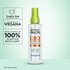 Producto para bajar el frizz en spray alisador Liso Diamante Garnier Fructis: cruelty free, vegano sin ingredientes de origen animal, y con botella hecha 100% de plástico reciclado