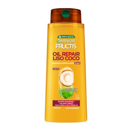 Garnier Fructis Shampoo Que Deja El Pelo Liso Garnier Fructis Liso Brillo  Champú Fortificante Idivia