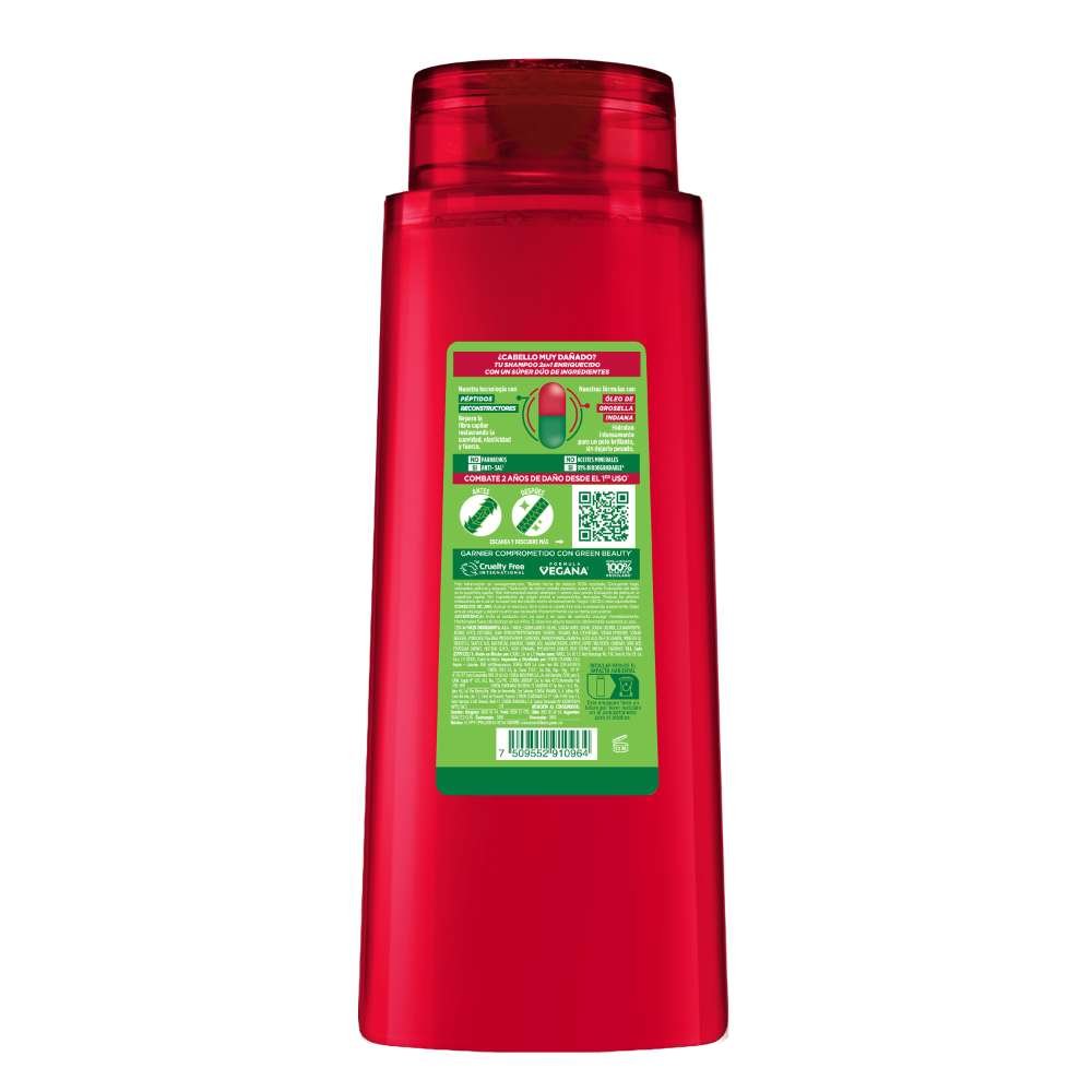 Fructis BDD Post Química SH 2en1  back