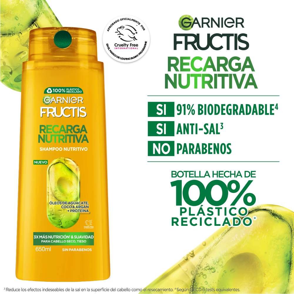 Fructis Recarga Nutritiva SH Green Beauty