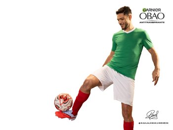 GARNIER, GARNIER OBAO, GARNIER OBAO ACTIVE, ANTITRANSPIRANTE, PERFUME, PROTECCIÓN, FRAGANCIA, RAÚL JIMENÉZ, FUTBOL, SOCCER, DESODORANTE