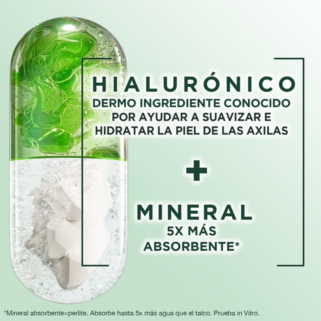 Garnier Obao Dermoeficacia Roll On  Hialurónico Beneficios Protección Suaviza Hidrata Dermoingrediente