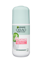 Garnier Obao Dermoeficacia Roll On Hialurónico Cuidado Intenso Antitranspirante Eficacia Vegano Crueltyfree Sin Alcohol No irrita la piel Front Shot