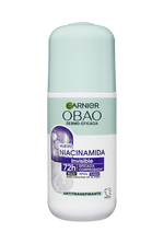 Garnier Obao Dermoeficacia Roll On Niacinamida Invisible Antitranspirante Eficacia Anti Manchas Vegano Crueltyfree Sin Alcohol No irrita la piel Front Shot