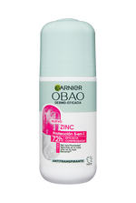 Garnier Obao Dermoeficacia Roll On Zinc 5 en 1 Multibeneficios Antibacterial Antitranspirante Eficacia Vegano Crueltyfree Sin Alcohol No irrita la piel Front Shot
