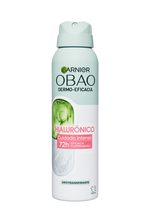 Garnier Obao Dermoeficacia Aerosol Hialurónico Cuidado Intenso Antitranspirante Eficacia Vegano Crueltyfree Sin Alcohol No irrita la piel Front Shot