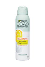 Garnier Obao Dermoeficacia Aerosol Vitamina C Aclarante Antitranspirante Eficacia Vegano Cruelty free Sin Alcohol No irrita la piel Front Shot