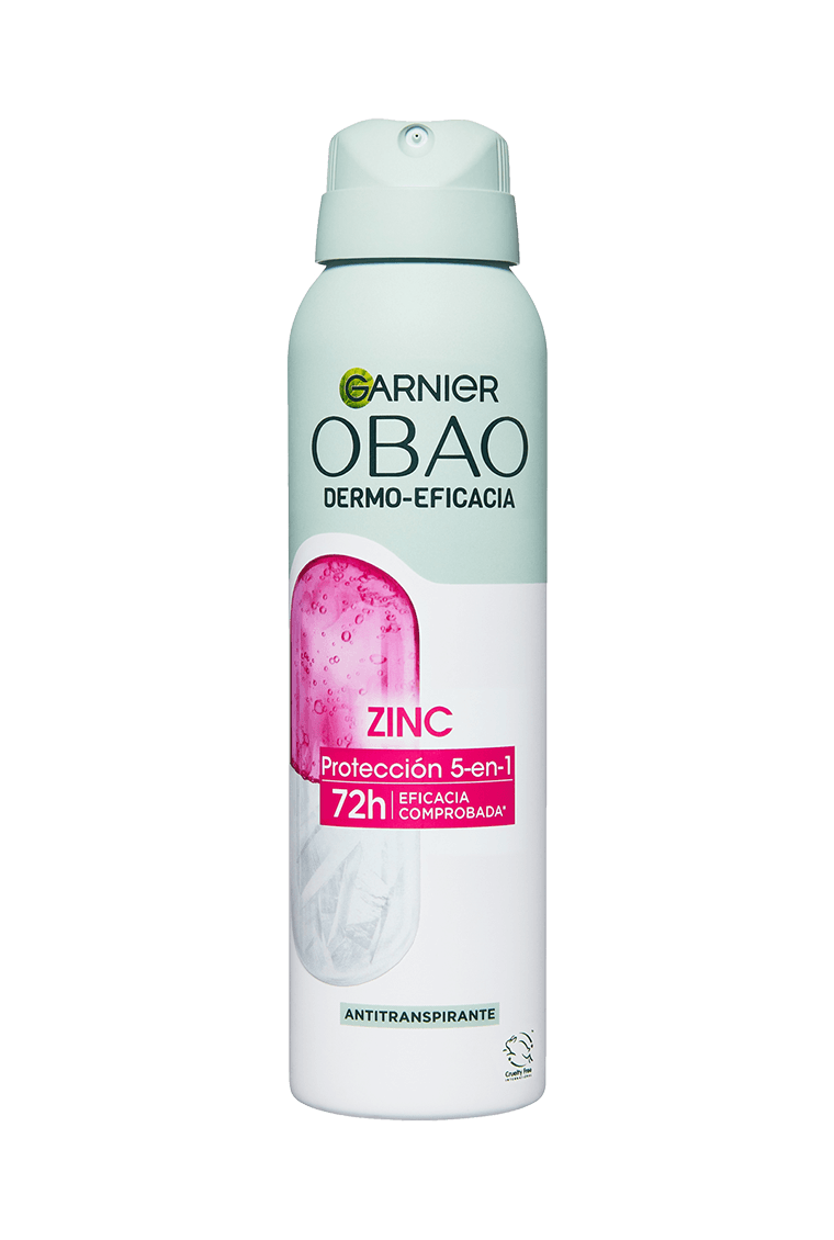 Garnier Obao Dermoeficacia Roll On Zinc 5 en 1 Multibeneficios Antibacterial Antitranspirante Eficacia Vegano Crueltyfree Sin Alcohol No irrita la piel Front Shot