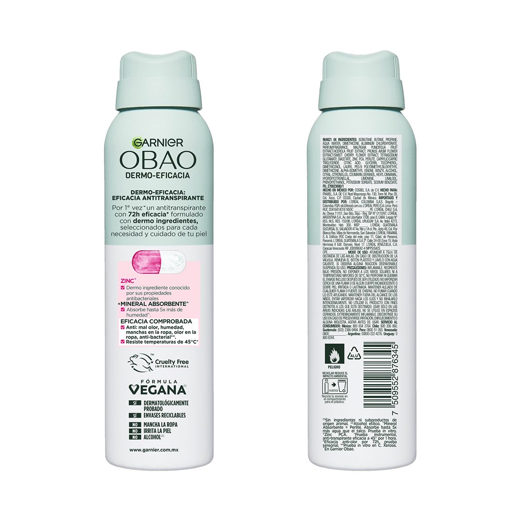 Garnier Obao Dermoeficacia  Aerosol Zinc Back Shot