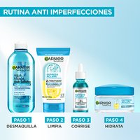Rutina completa anti-imperfecciones Garnier Express Aclara