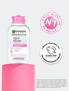 Agua micelar 100 ml botella Cruelty free