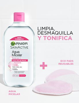 Agua micelar 700 ml botella presentación