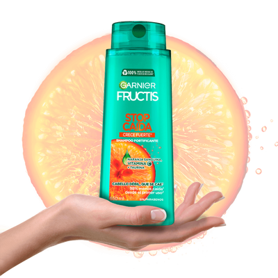 Shampoo para la caída del cabello stop caída crece fuerte de Garnier