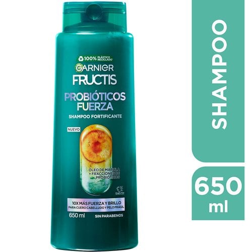 Shampoo para caída de cabello Probióticos Fuerza Garnier
