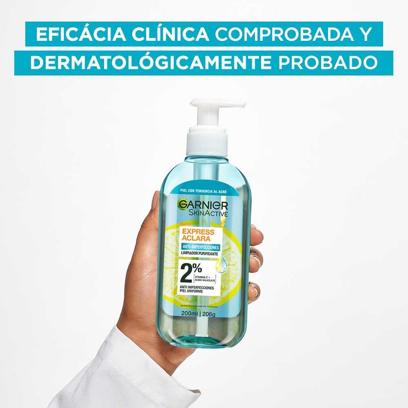 Express Aclara Gel Limpiador Anti Imperfecciones Garnier México