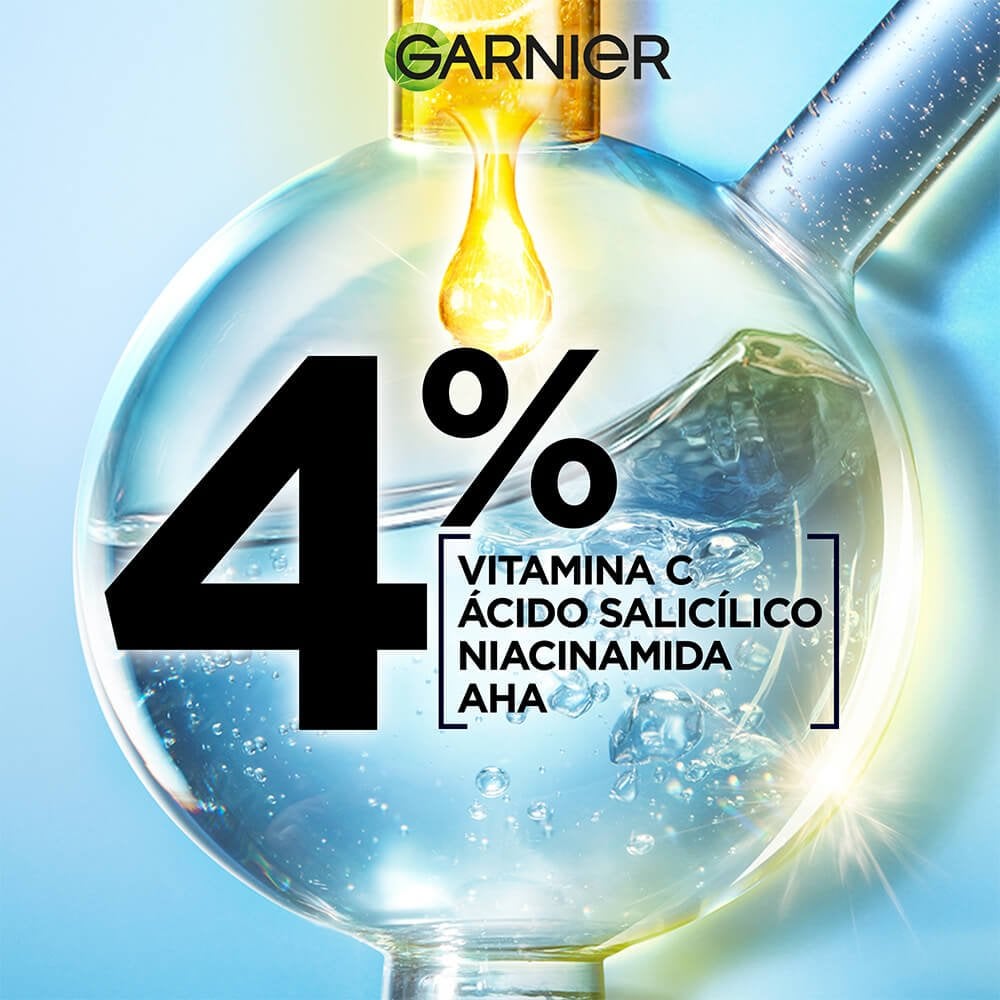 Imagen 4 Ingredientes del Sérum : Vitamina C, ácido Salicilico, Niacinamida y AHA