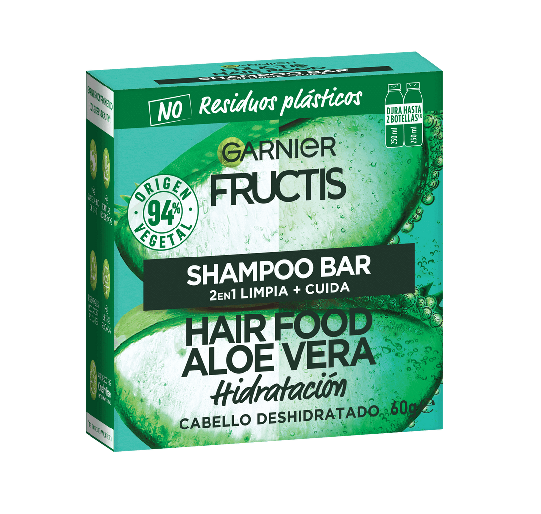 Hair Food Shampoo Sólido Aloe Línea Fructis Garnier México