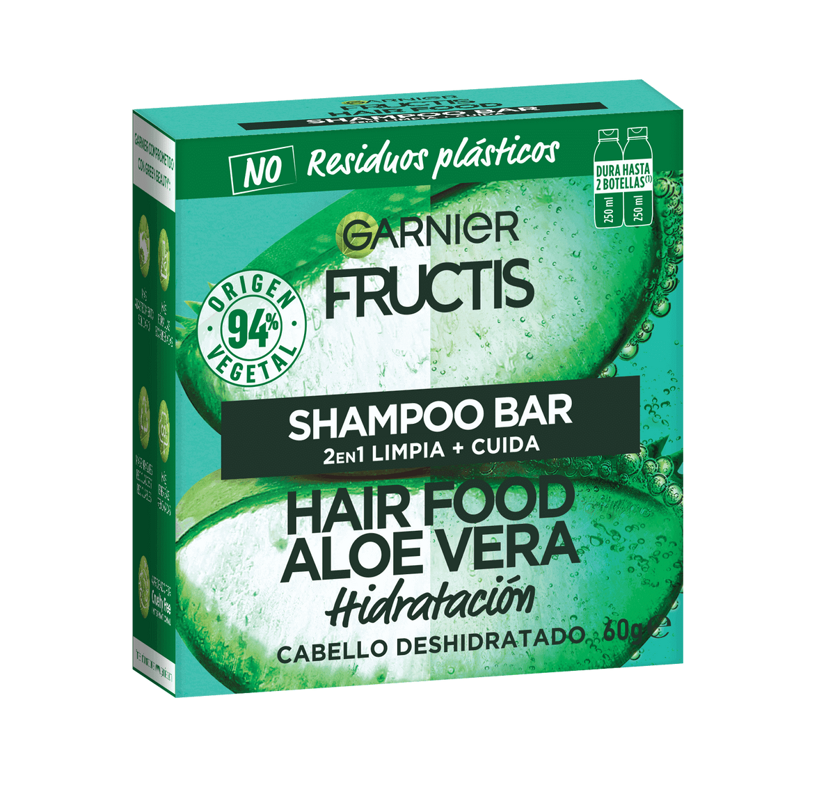 Hair Food Shampoo Sólido Aloe Línea Fructis Garnier México
