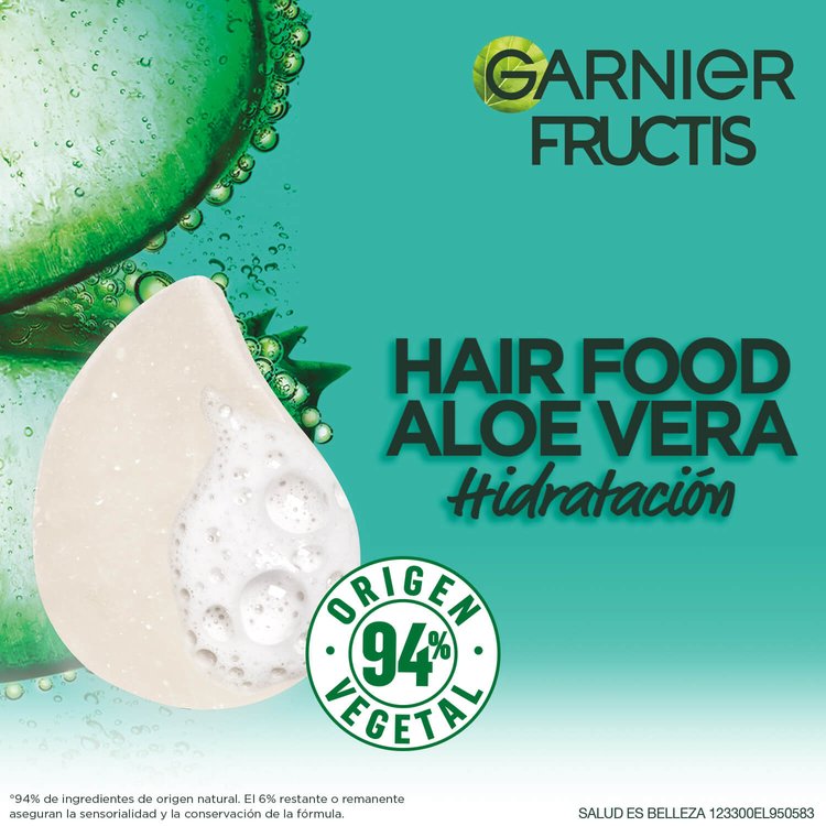 Hair Food Shampoo Sólido Aloe Línea Fructis Garnier México