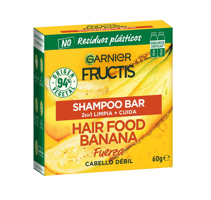 Hair Food Shampoo en Barra Banana Garnier México