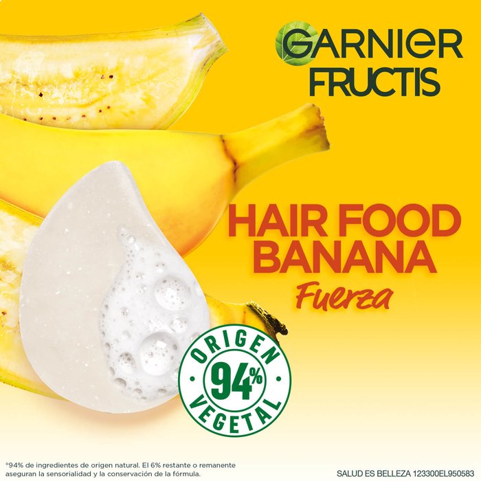 Hair Food Shampoo en Barra Banana Garnier México