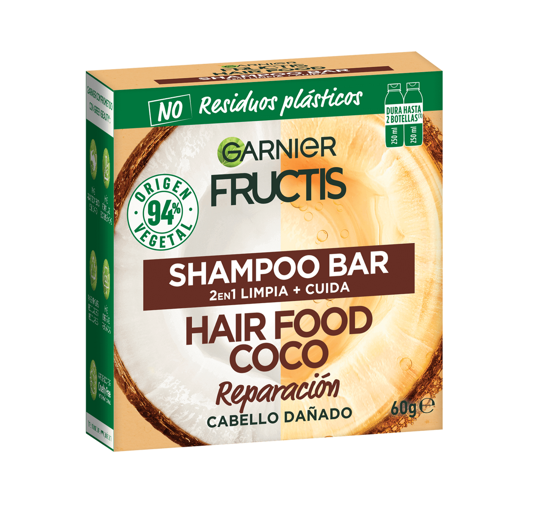 Hair Food Shampoo en Barra Coco Línea Fructis Garnier México