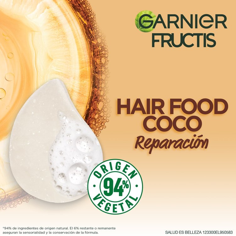 Hair Food Shampoo en Barra Coco Línea Fructis Garnier México