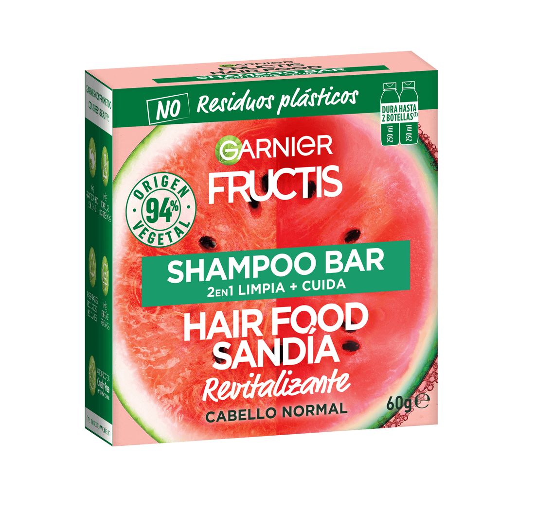 Hair Food Shampoo en Barra Sandía Garnier México