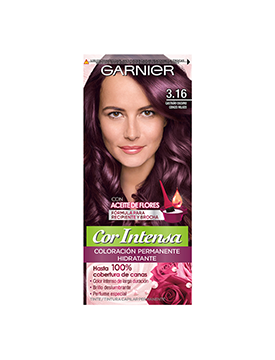 cabello castaño rojizo oscuro garnier