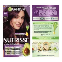 GARNIER NUTRISSE, NUTRISSE, NUTRISSE COLORÍSSIMOS, COLORACIÓN DE CABELLO, TINTE DE CABELLO, COLOR INTENSO, COLORACIÓN, FÓRMULA VEGANA, CRUELTY FREE, TONO 316, LAVANDA