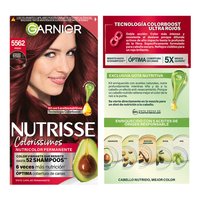 GARNIER NUTRISSE, NUTRISSE, NUTRISSE COLORÍSSIMOS, COLORACIÓN DE CABELLO, TINTE DE CABELLO, COLOR INTENSO, COLORACIÓN, FÓRMULA VEGANA, CRUELTY FREE, TONO 5562, FRESA, TONOS ROJOS