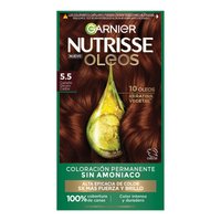 COLORACIÓN SIN AMONIACO NUTRISSE OLEOS TONO 5.5 CASTAÑO CLARO CAOBA