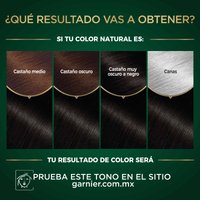 COLORACIÓN SIN AMONIACO NUTRISSE OLEOS TONO 3.0 CASTAÑO OSCURO RESULTADOS A OBTENER