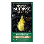 COLORACIÓN SIN AMONIACO NUTRISSE OLEOS TONO 2.11 NEGRO PLATINADO