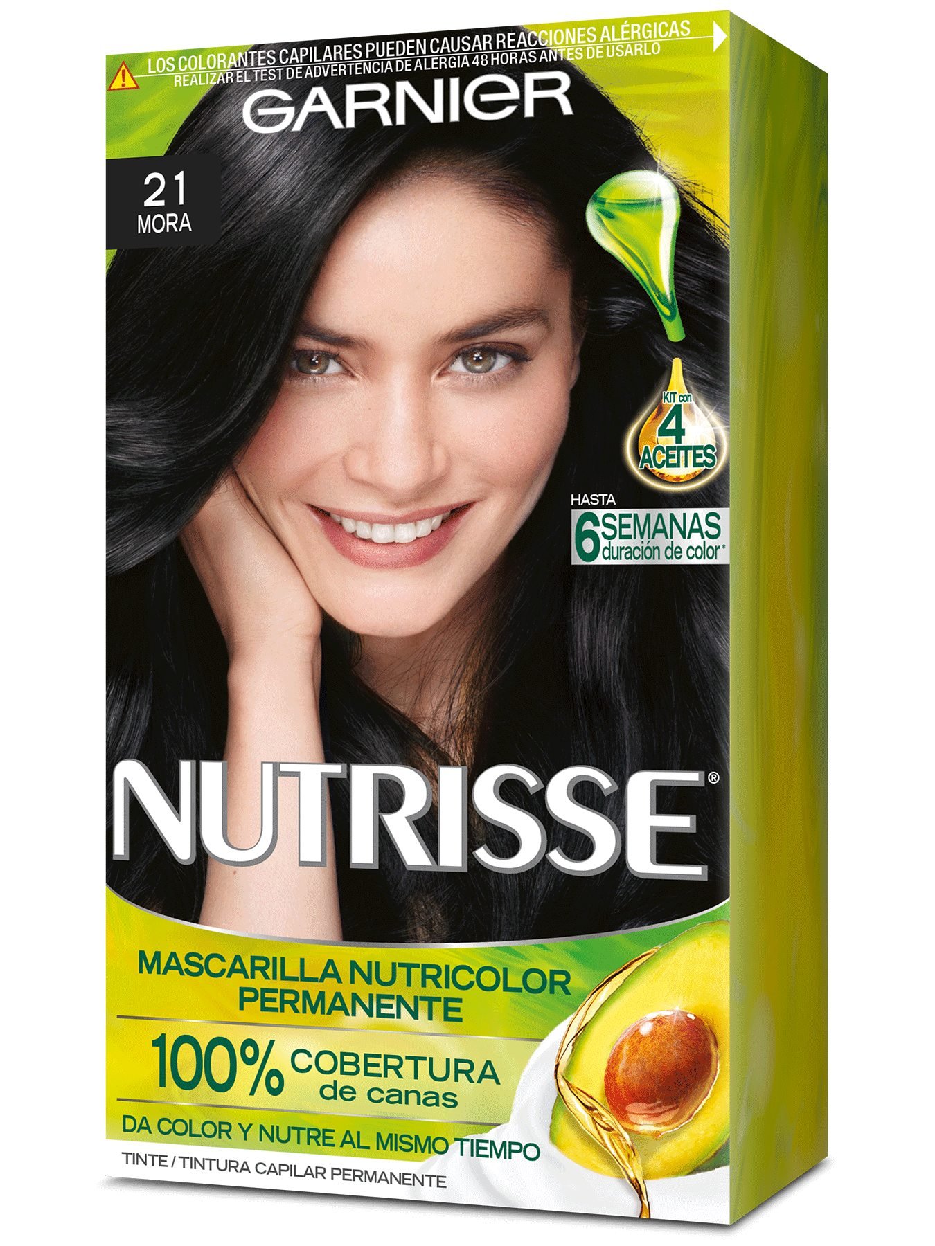 Tinte de cabello Nutrisse Color Mora 21 cubre canas