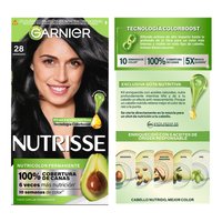 GARNIER NUTRISSE, NUTRISSE, NUTRISSE REGULAR, COLORACIÓN DE CABELLO, TINTE DE CABELLO, COLOR INTENSO, COLORACIÓN, FÓRMULA VEGANA, CRUELTY FREE, TONO 28, ARÁNDANO
