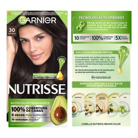 GARNIER NUTRISSE, NUTRISSE, NUTRISSE REGULAR, COLORACIÓN DE CABELLO, TINTE DE CABELLO, COLOR INTENSO, COLORACIÓN, FÓRMULA VEGANA, CRUELTY FREE, TONO 30, ESPRESSO
