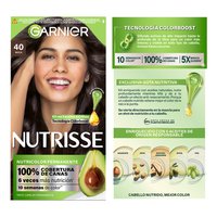GARNIER NUTRISSE, NUTRISSE, NUTRISSE REGULAR, COLORACIÓN DE CABELLO, TINTE DE CABELLO, COLOR INTENSO, COLORACIÓN, FÓRMULA VEGANA, CRUELTY FREE, TONO 40, MOCA