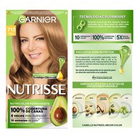 GARNIER NUTRISSE, NUTRISSE, NUTRISSE REGULAR, COLORACIÓN DE CABELLO, TINTE DE CABELLO, COLOR INTENSO, COLORACIÓN, FÓRMULA VEGANA, CRUELTY FREE, TONO 713, VAINILLA SILVIA