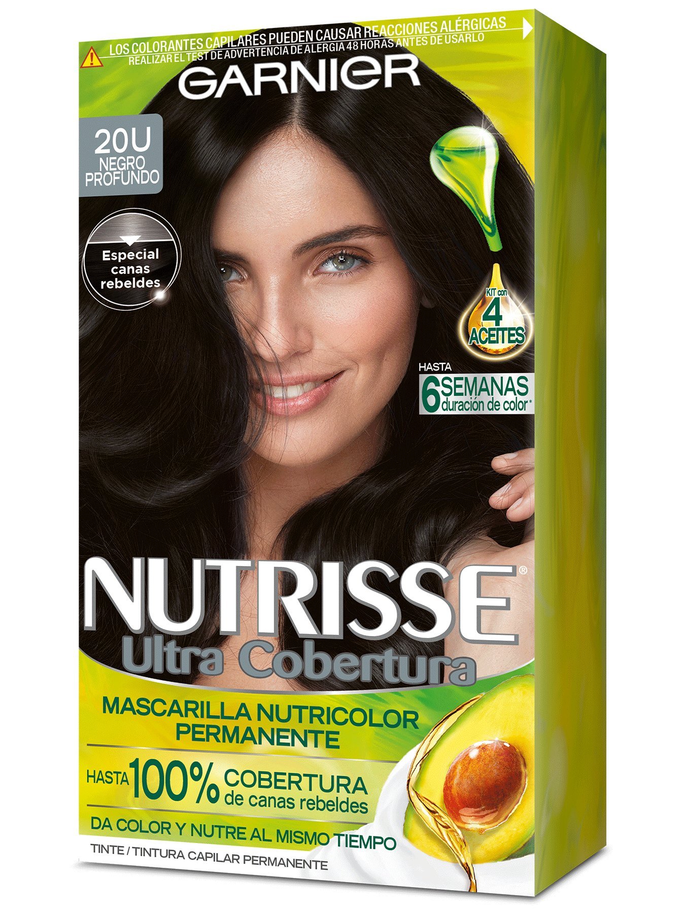 Tinte para cubrir canas Nutrisse Ultra Cobertura color