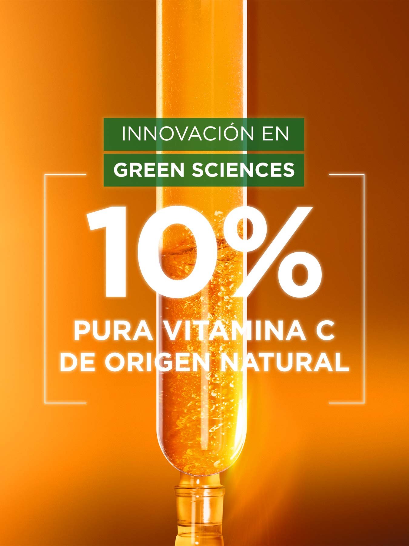 Sérum noche express Aclara, Innovación en Green science, 10% vitamina C pura de origen natural.